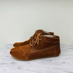 TOMS Brown Suede Moccasin Women’s Size 8